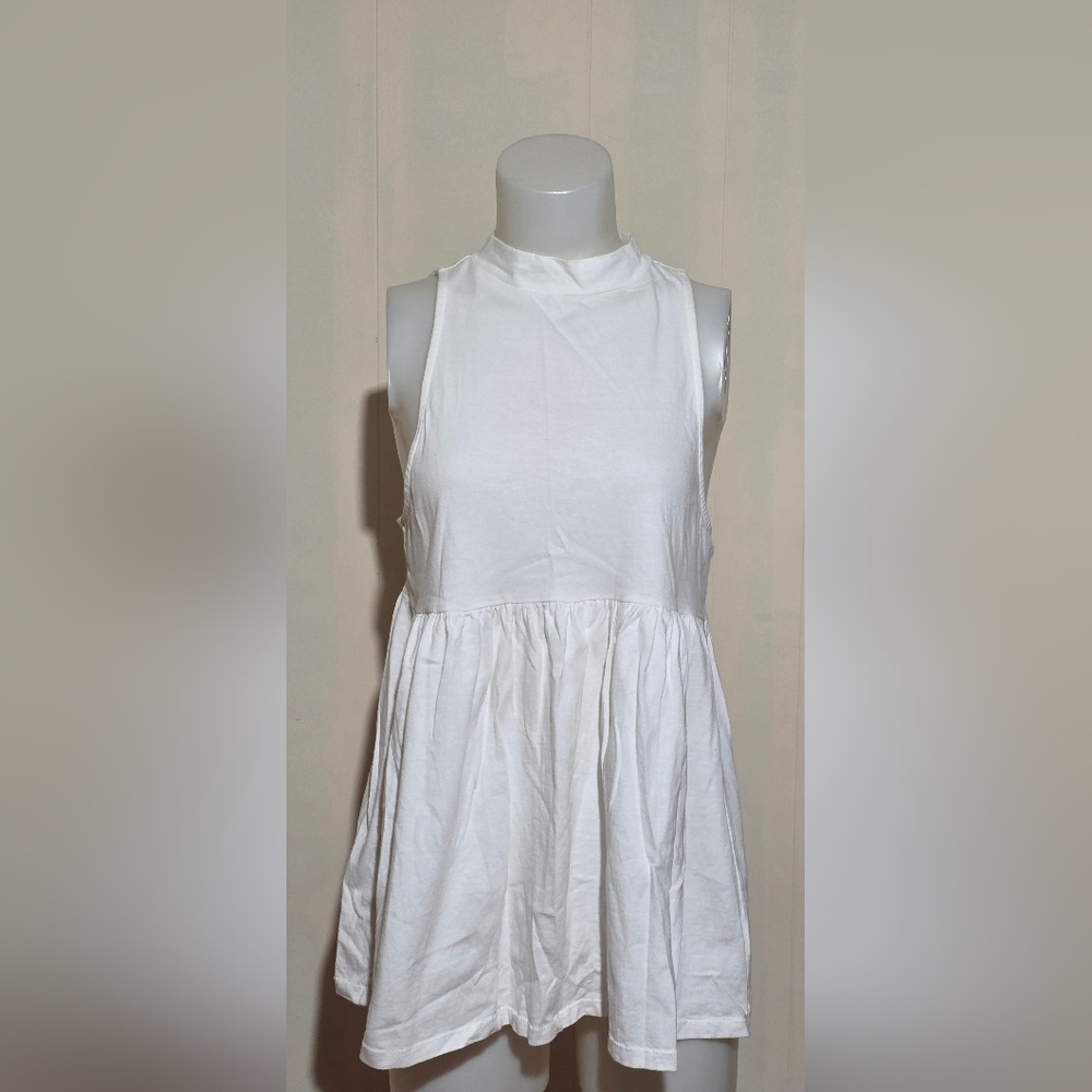 Free People babydoll tank with open back size small